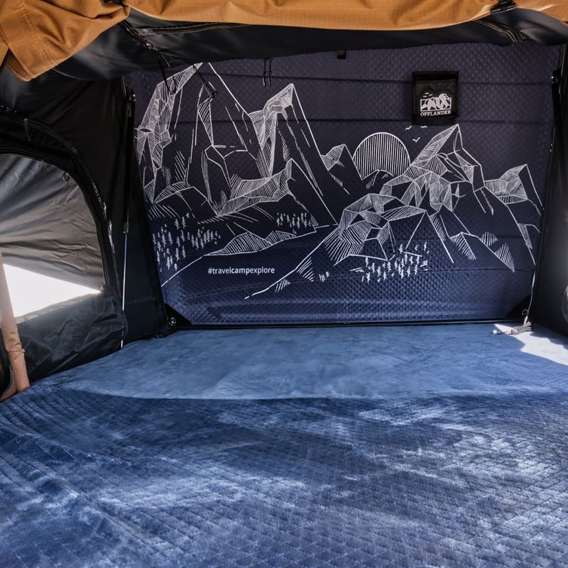 Střešní stan pro 2 osoby OFFLANDER Fold 2 Grizzly beige/brown 11