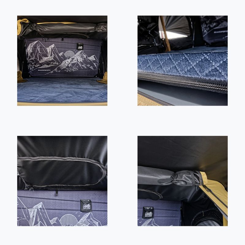 Střešní stan pro 2 osoby OFFLANDER Fold 2 sand 7