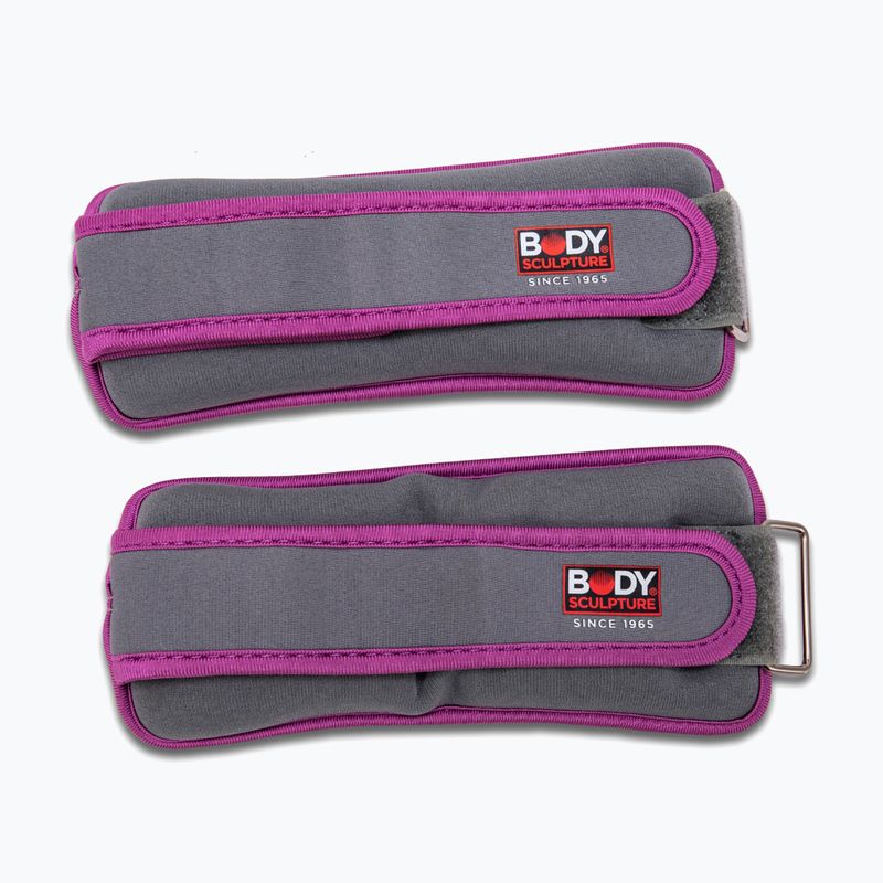Závaží na zápěstí Body Sculpture Bb 2700U 2 x 0,5 kg grey/purple 2