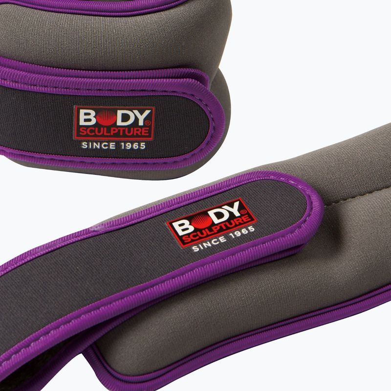 Závaží na zápěstí Body Sculpture Bb 2700U 2 x 0,5 kg grey/purple 3