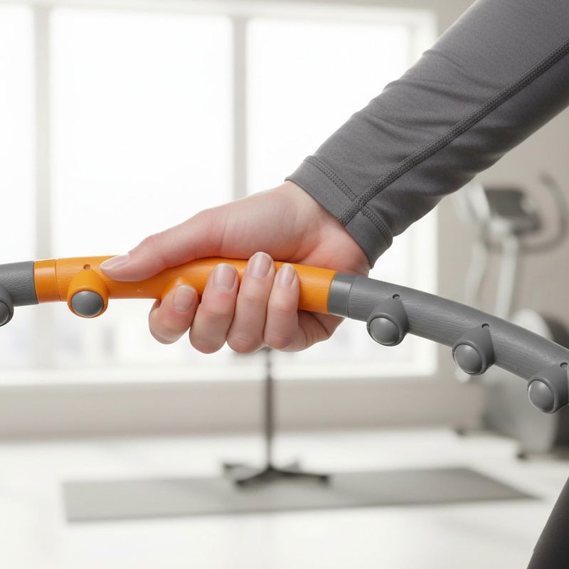 Hula hoop s závažím Body Sculpture Bb 6430 1.2 Kg grey/orange 12