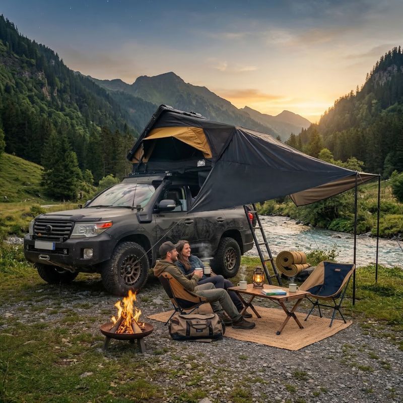 Přístřešek ke stanu OFFLANDER Fold E 150 do namiotu black 3