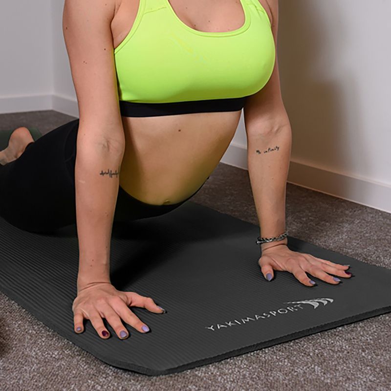 Fitness podložka na cvičení Yakimasport NBR PRO černá 100388 4