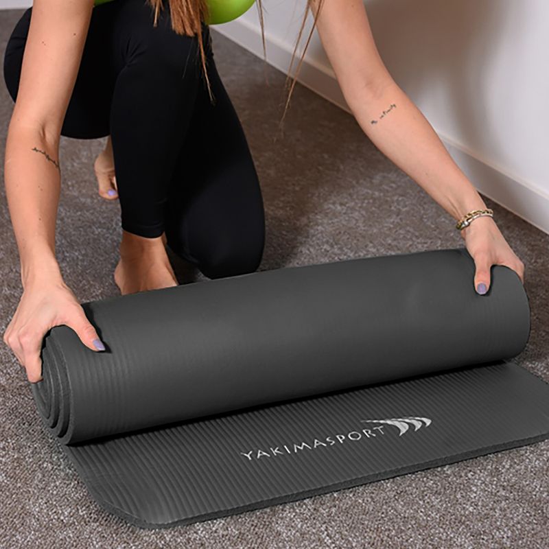 Fitness podložka na cvičení Yakimasport NBR PRO černá 100388 5