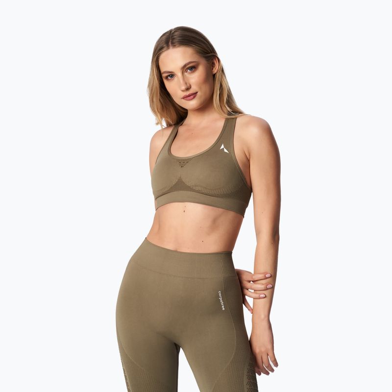 Carpatree Phase Seamless fitness podprsenka hnědá CP-PSB-KH