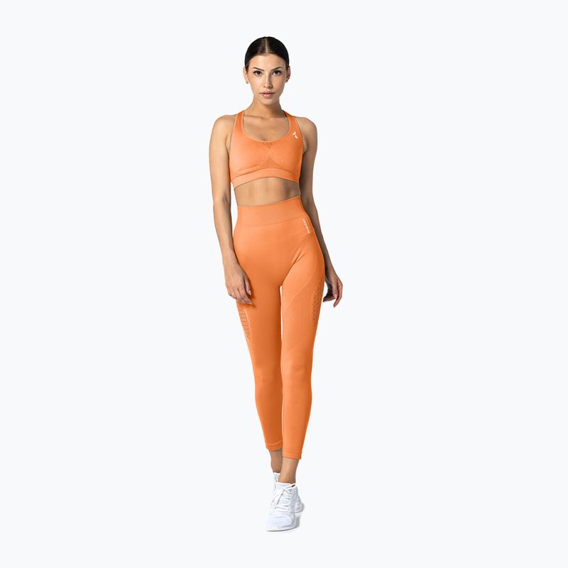 Dámské bezešvé legíny Carpatree Phase Seamless orange CP-PSL-PE 2