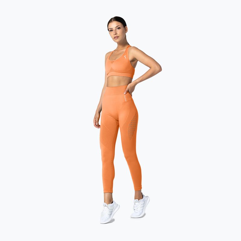 Dámské bezešvé legíny Carpatree Phase Seamless orange CP-PSL-PE 3