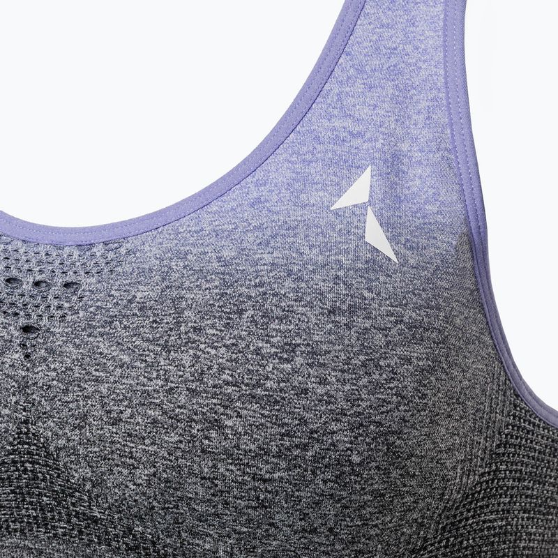 Carpatree Phase Seamless fialovo-šedá fitness podprsenka CP-PSB-PG 9