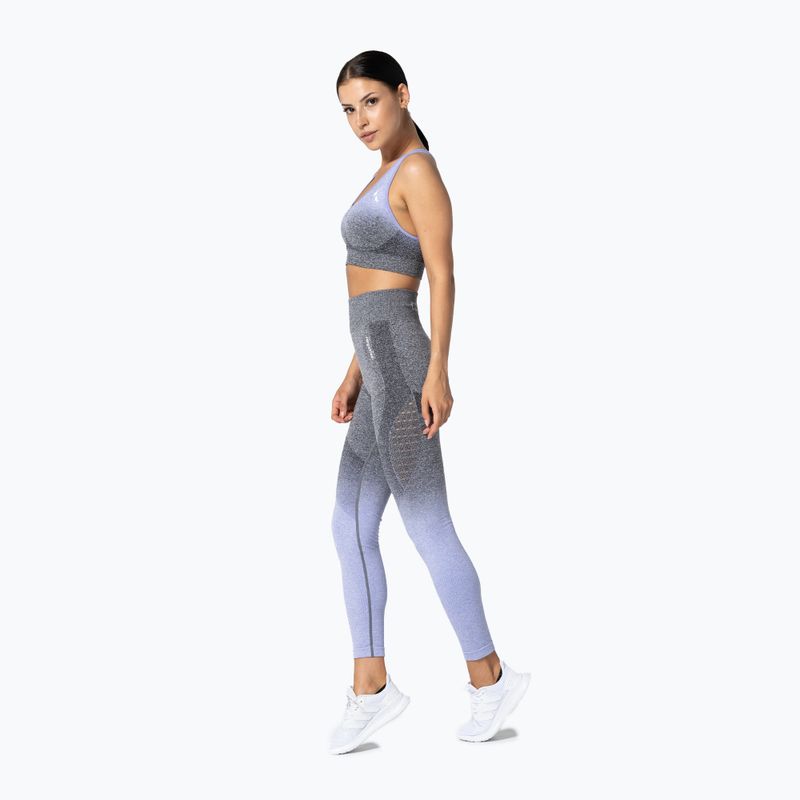 Carpatree Phase Seamless fialovo-šedá fitness podprsenka CP-PSB-PG 4