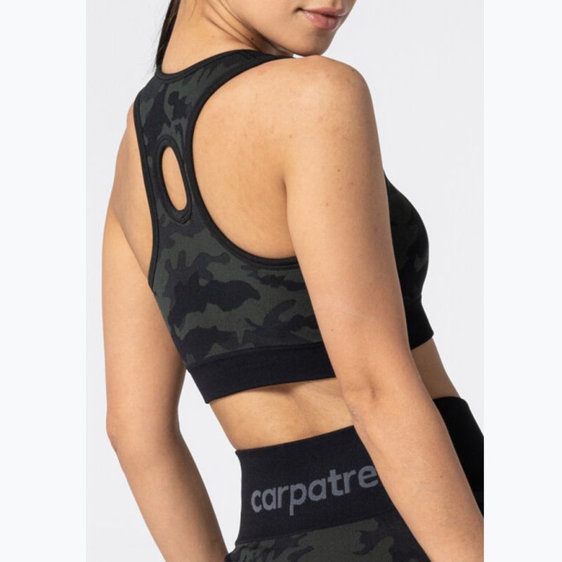 Fitness podprsenka Carpatree Camo Seamless green 4
