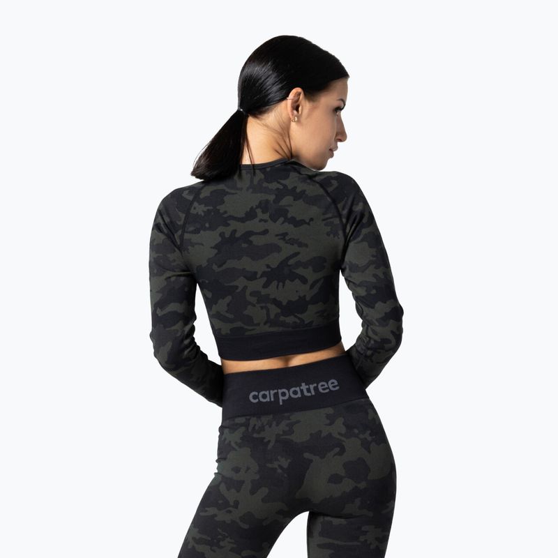 Dámský fitness top Carpatree Camo Seamless green 2