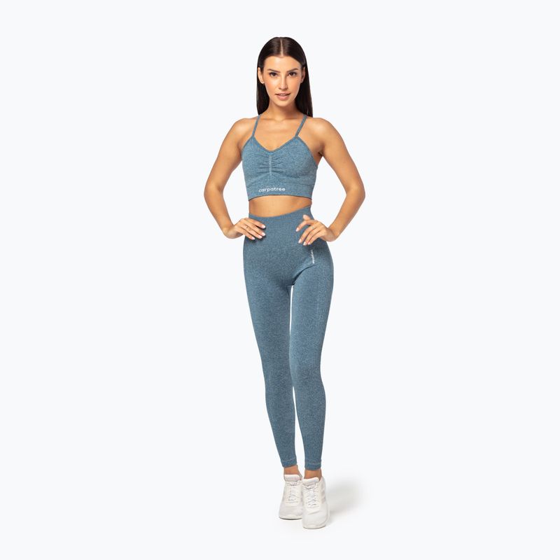 Fitness podprsenka Carpatree Allure Seamless mallard blue 2