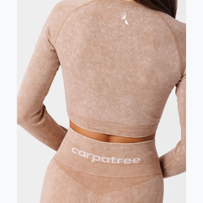Dámské tréninkové tričko Longsleeve Carpatree Yasmine Seamless beige stone wash 5