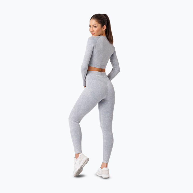 Dámské tréninkové tričko Longsleeve Carpatree Yasmine Seamless blue stone wash 3
