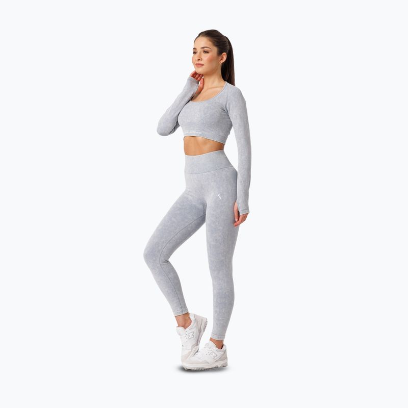 Dámské tréninkové legíny Carpatree Yasmine Seamless blue stone wash 2
