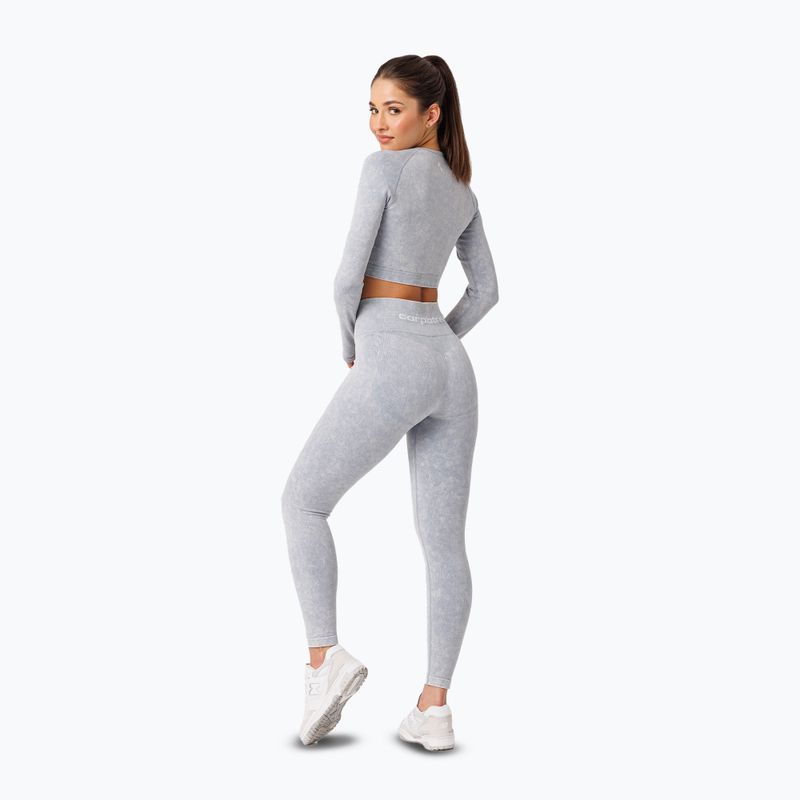 Dámské tréninkové legíny Carpatree Yasmine Seamless blue stone wash 4