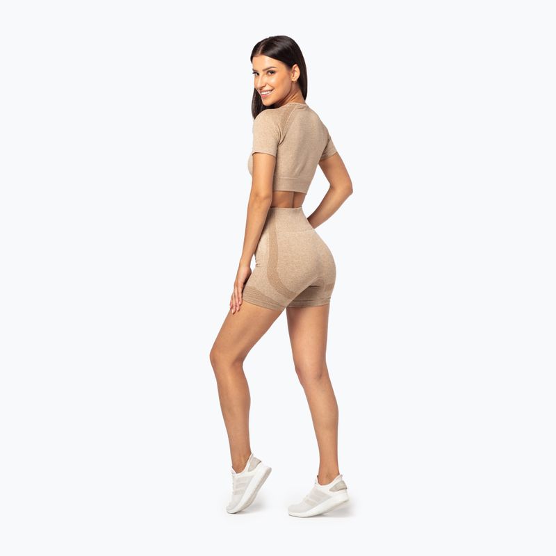 Dámský fitness top Carpatree Vibe Seamless beige melange 3