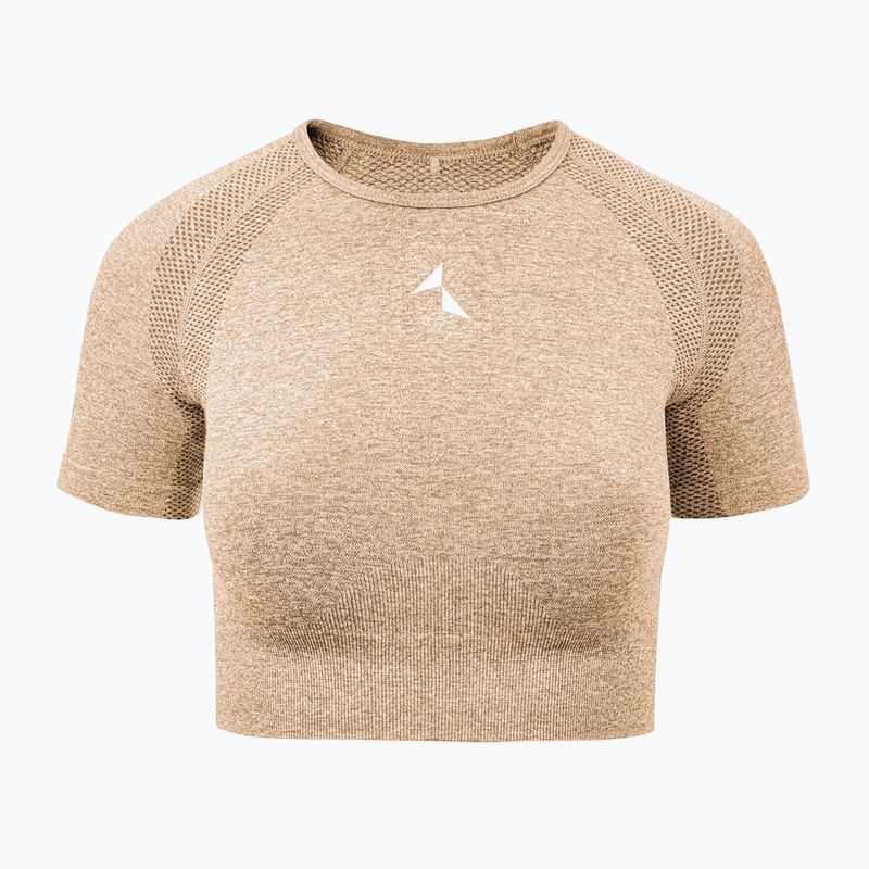 Dámský fitness top Carpatree Vibe Seamless beige melange 5