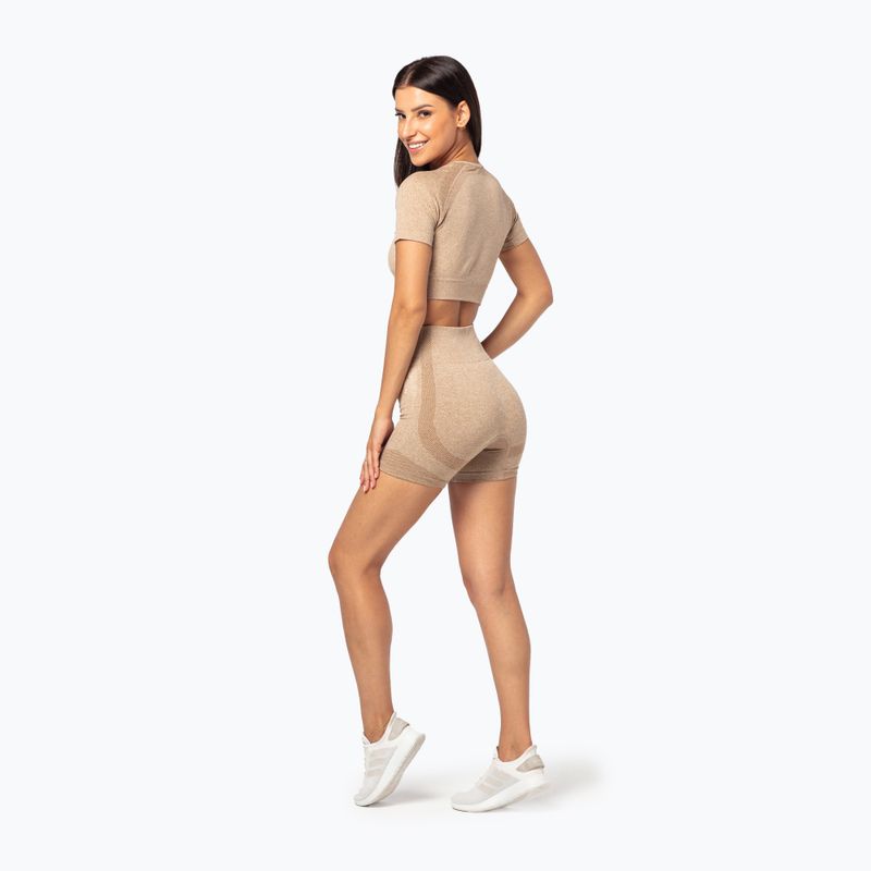 Dámské krátké legíny  Carpatree Vibe Seamless beige melange 2