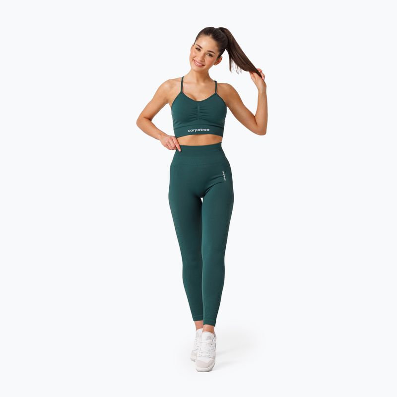 Dámské tréninkové legíny Carpatree Allure Seamless forest green 2