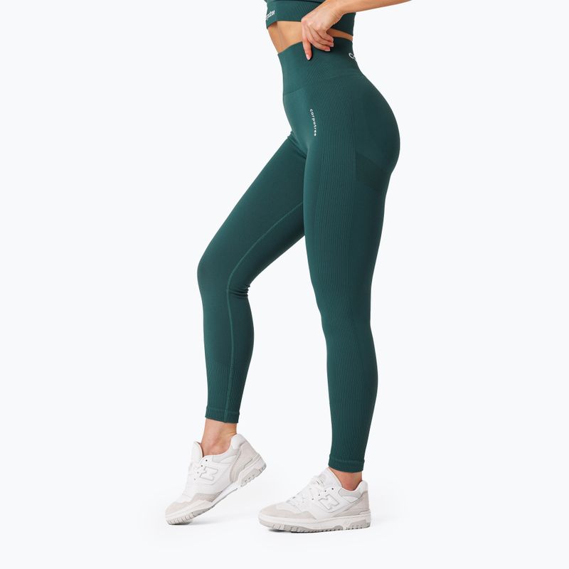 Dámské tréninkové legíny Carpatree Allure Seamless forest green 4