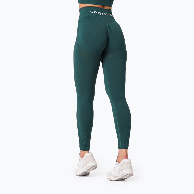 Dámské tréninkové legíny Carpatree Allure Seamless forest green 5