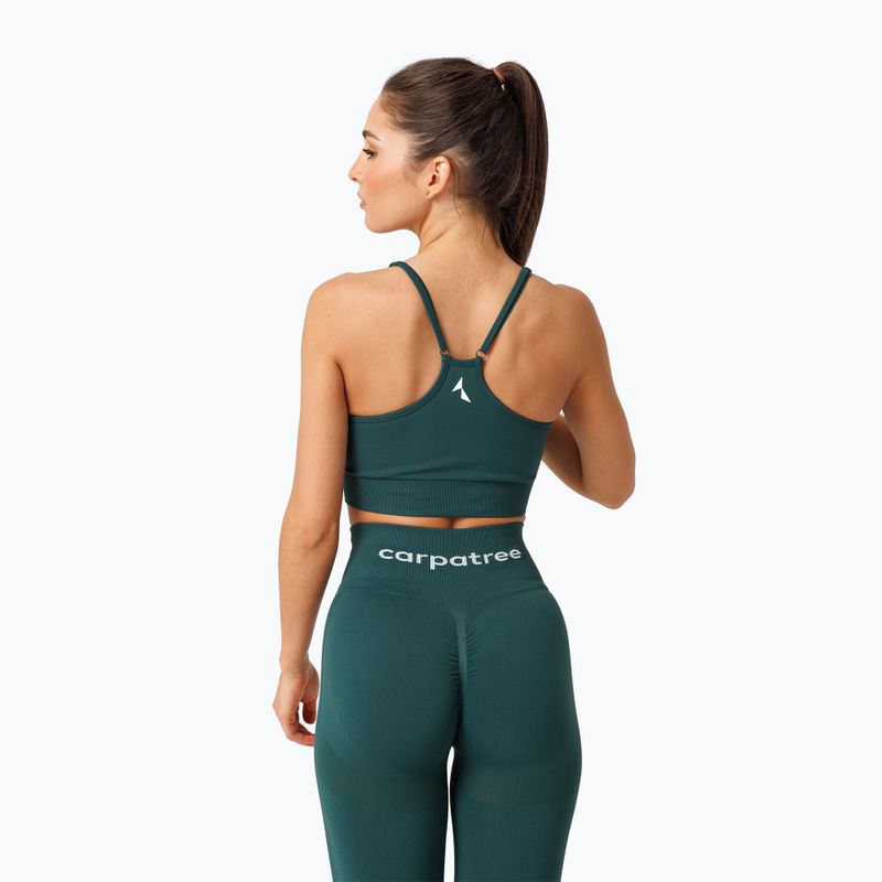 Fitness podprsenka Carpatree Allure Seamless forest green 3