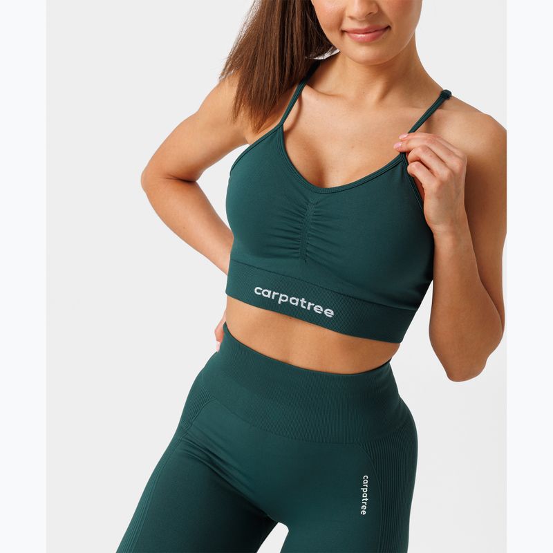 Fitness podprsenka Carpatree Allure Seamless forest green 6