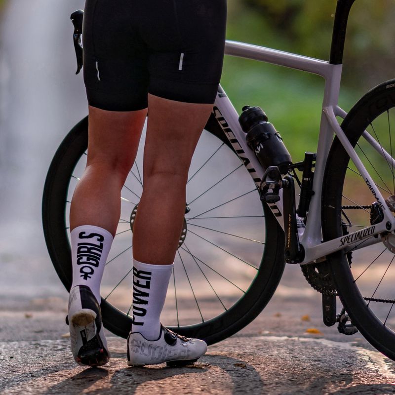Dámské cyklistické ponožky LUXA Girls Power white LAM21SGPS1 7