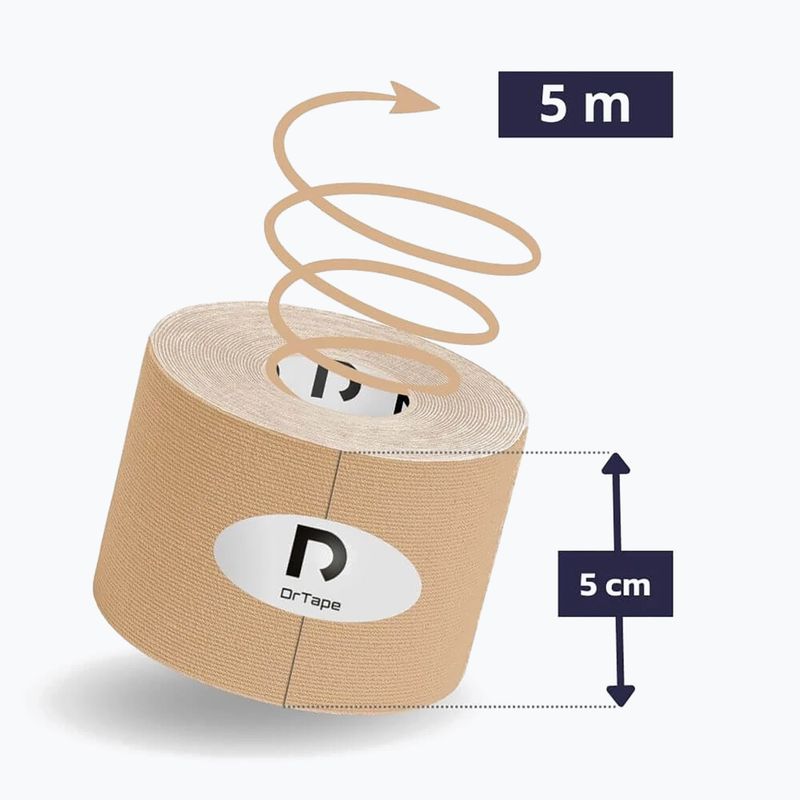 Kinesio tejp DrTape Kinesiology Tape beige 2