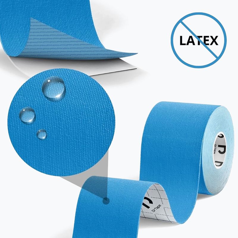 Kinesio tejp DrTape Kinesiology Tape blue 3