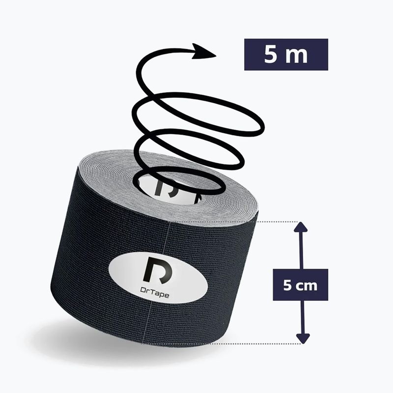 Kinesio tejp DrTape Kinesiology Tape black 2