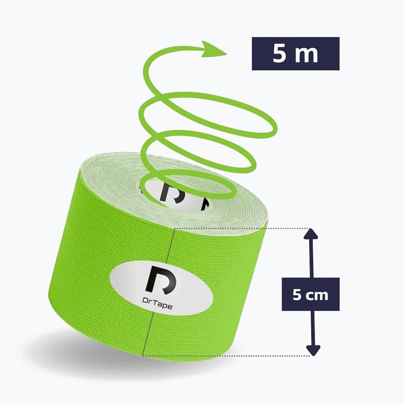 Kinesio tejp DrTape Kinesiology Tape green 2