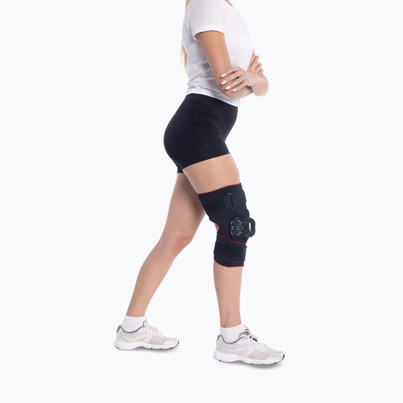 Kolenní ortéza MSupport Red black 3