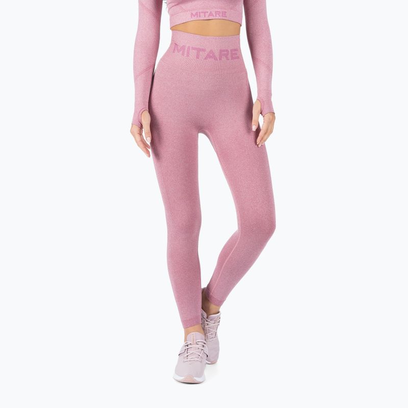 Dámské legíny MITARE Push Up Max růžové K001