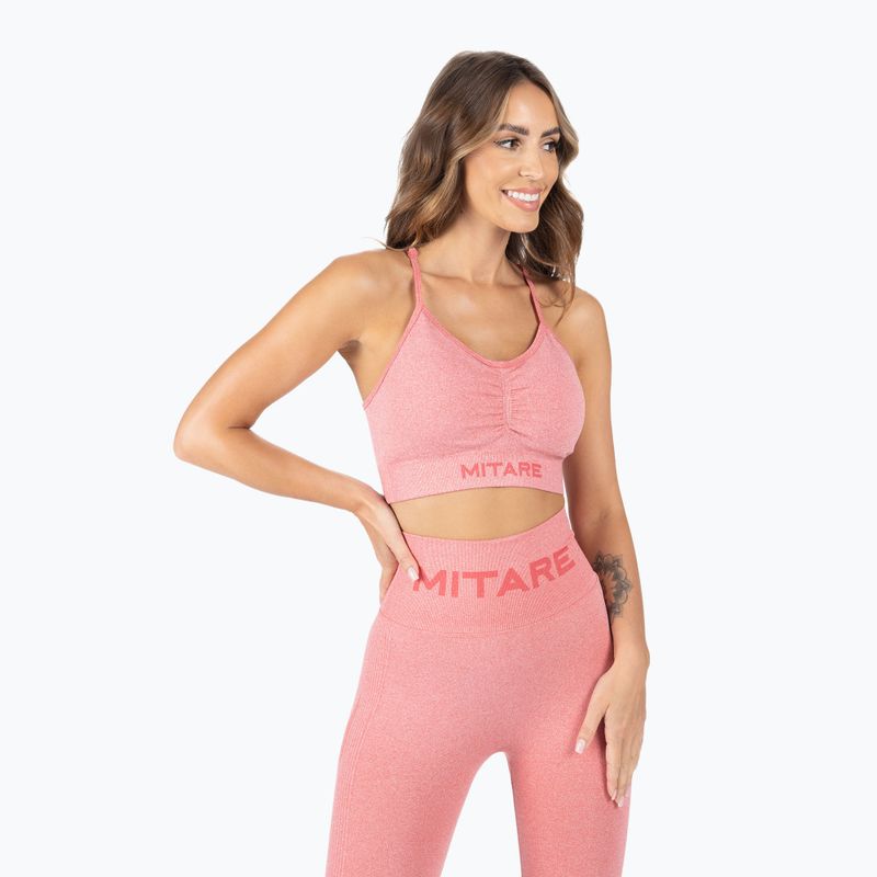 Fitness podprsenka MITARE Push Up Max růžová K002