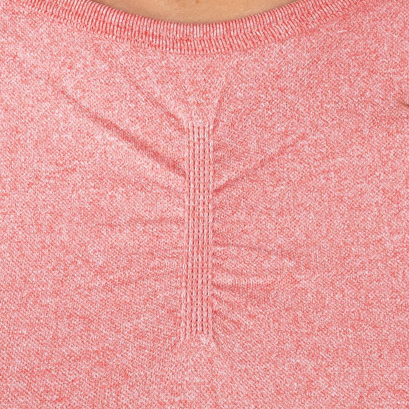Dámský tréninkový longsleeve top MITARE Push Up Max Crop Top růžový K084 4