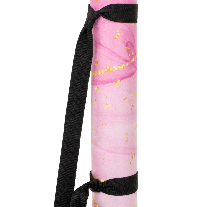 Podložka na jógu/fitness FORCEBAND Gold 4 mm pink/gold 3