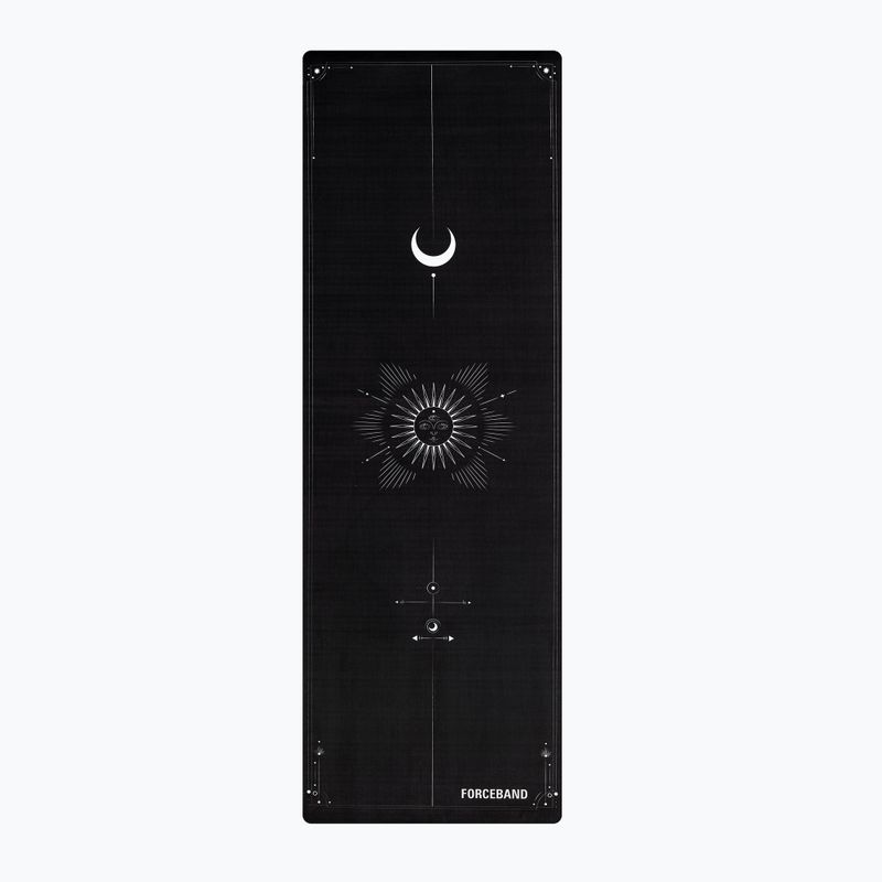 Podložka na jógu/fitness FORCEBAND Moon 4 mm black