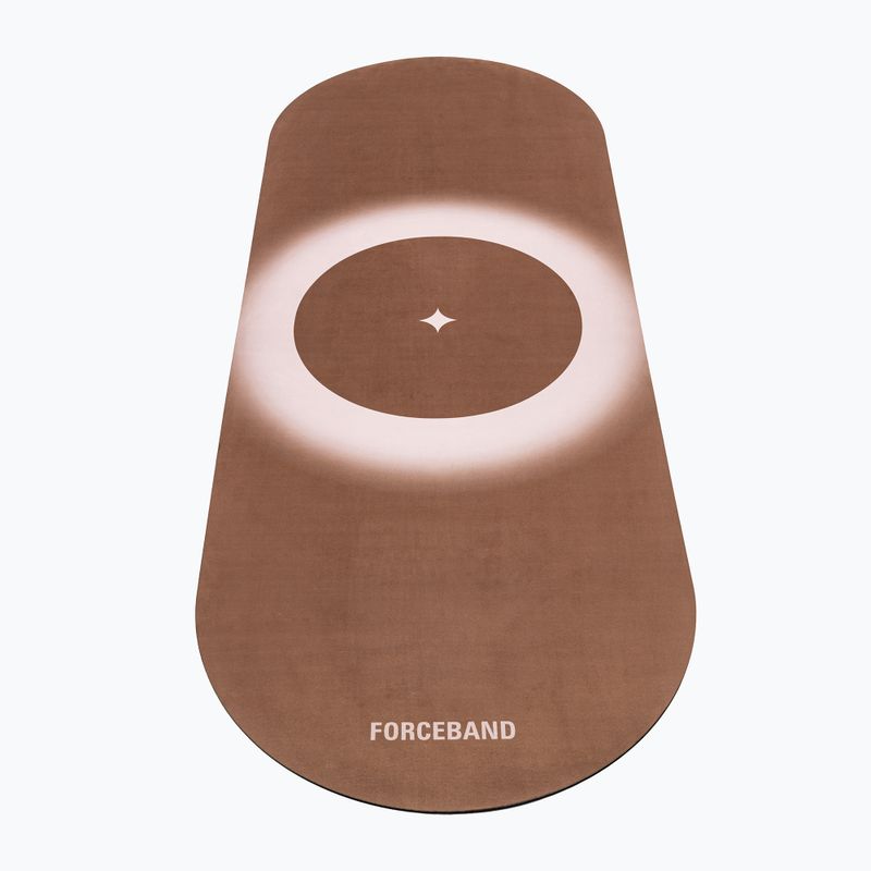 Podložka na jógu FORCEBAND Mocha microfiber + eco rubber 5 mm mocha