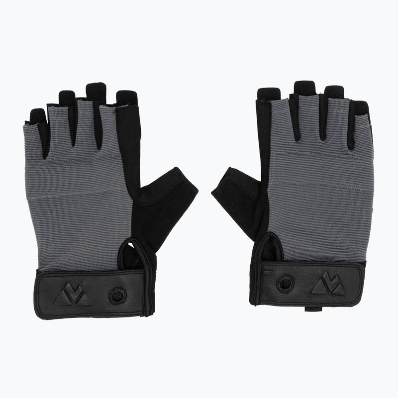 Lezecké rukavice Volven Ferrata Half Finger gray 2