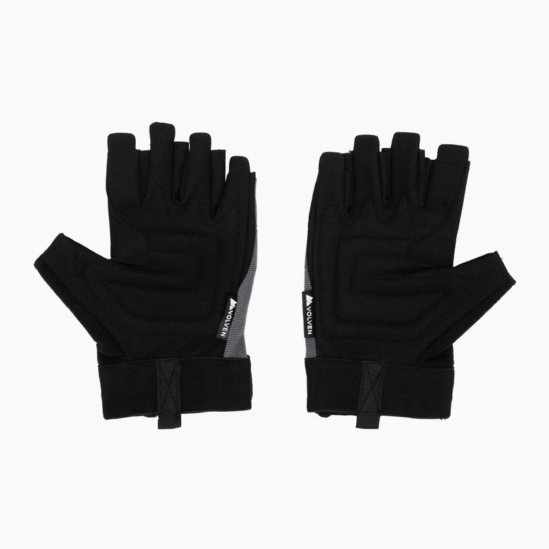 Lezecké rukavice Volven Ferrata Half Finger gray 3