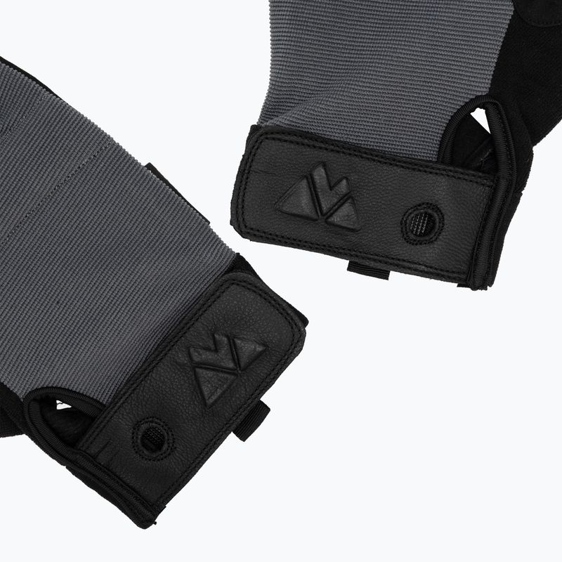 Lezecké rukavice Volven Ferrata Half Finger gray 5