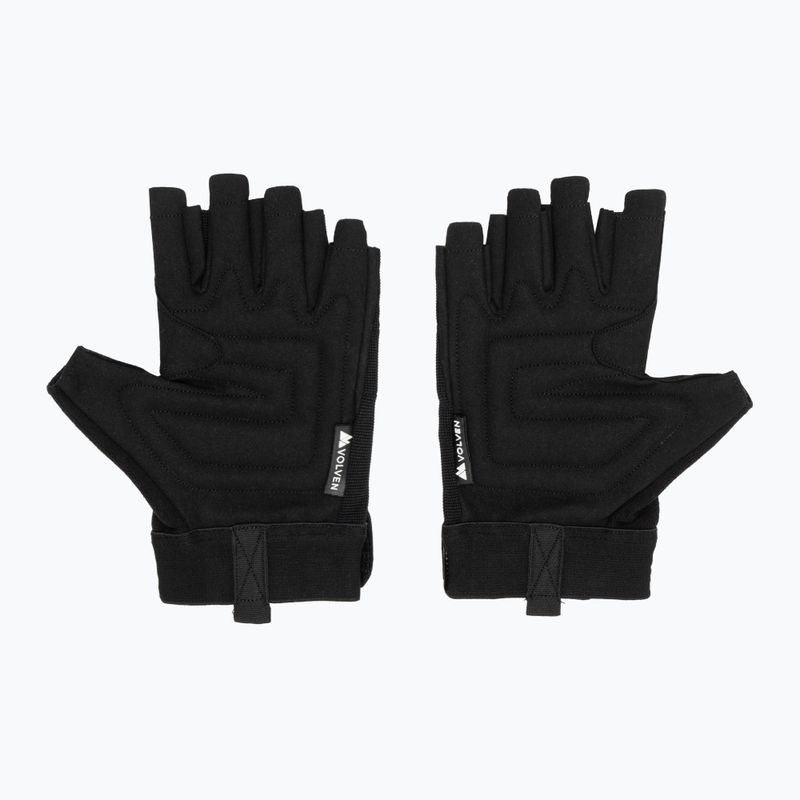 Lezecké rukavice Volven Ferrata Half Finger black 3