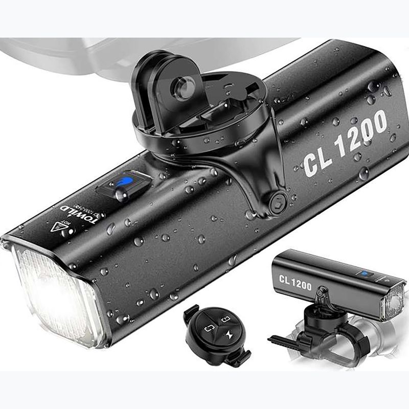 Sada cyklistických světel Towild CL1200 + TL03 black 2