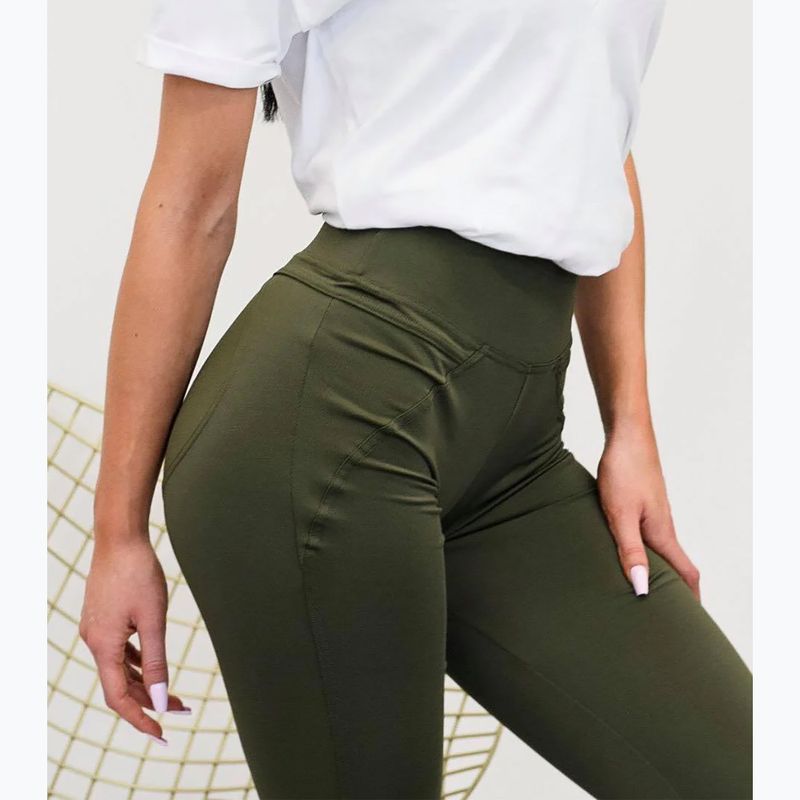 Dámské legíny Chiara Wear Push Up khaki 3