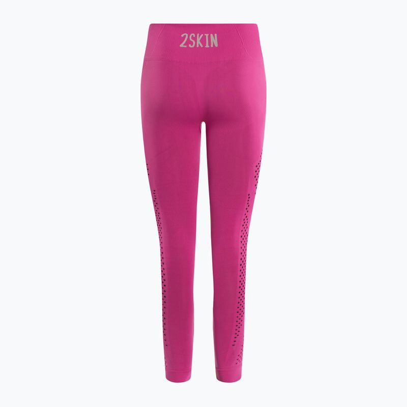 Dámské tréninkové legíny 2skin Power Seamless Fuchsia růžové 2S-60476 2