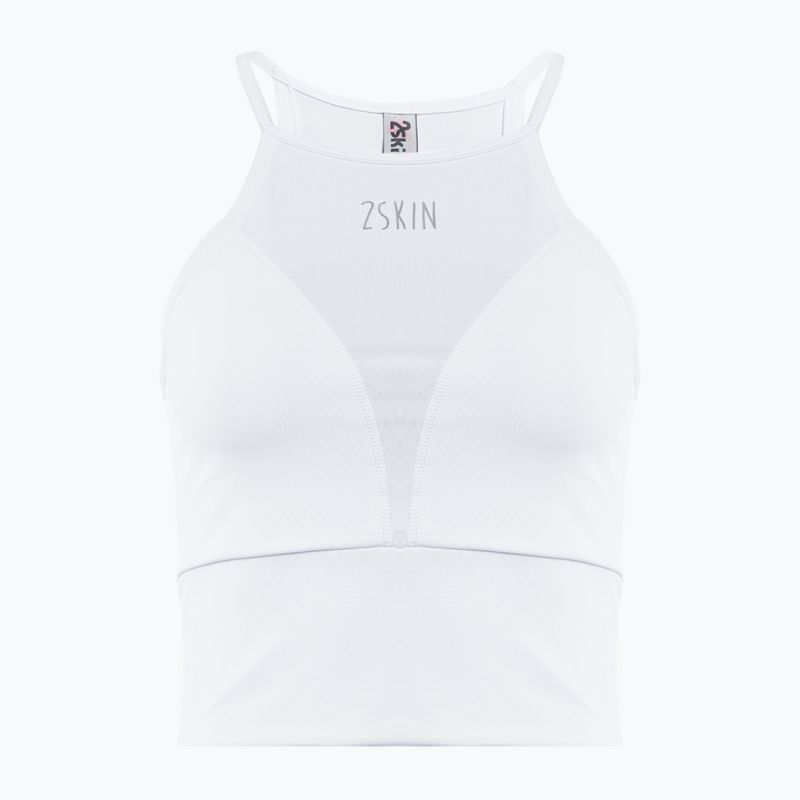 Dámský tréninkový top 2skin Crop Top White 2S-61305