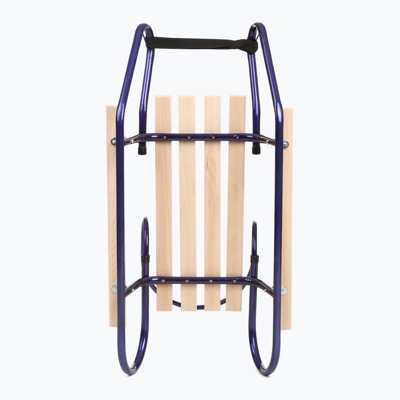 Kovové sáňky HUMBAKA with backrest and footrests navy blue 5