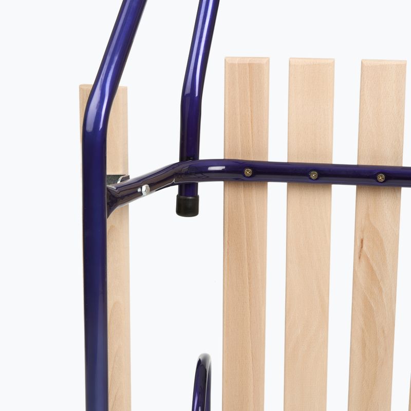 Kovové sáňky HUMBAKA with backrest and footrests navy blue 6